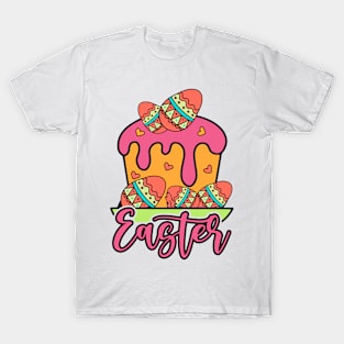 Easter Eggs Chocolate Cake - Happy Easter T-Shirt